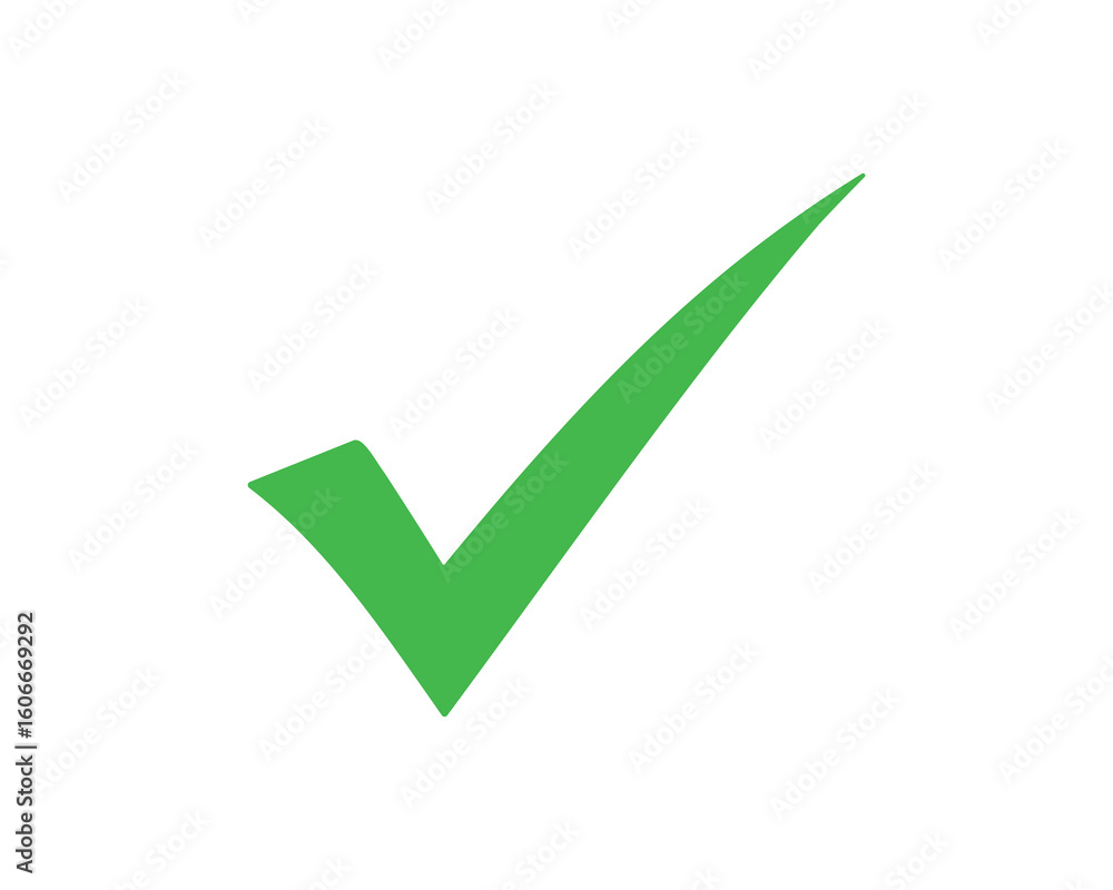Green Check Mark Symbol Tick Sign Approval Icon Success Shape Right Choice Vector Illustration Green Check Mark Symbol Tick Sign Approval Icon Success Shape Right Choice Vector Illustration