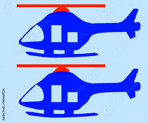 Helicopter vector art work Illustration