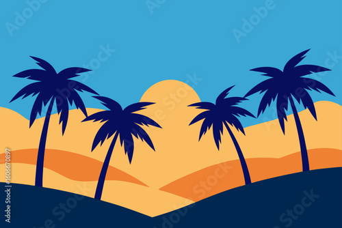 where palms touch the sky