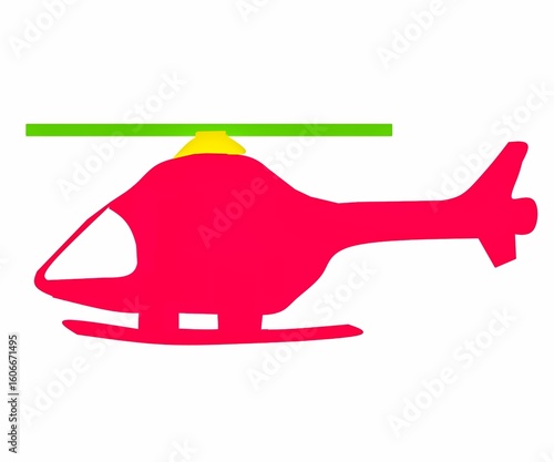 Helicopter vector art work Illustration