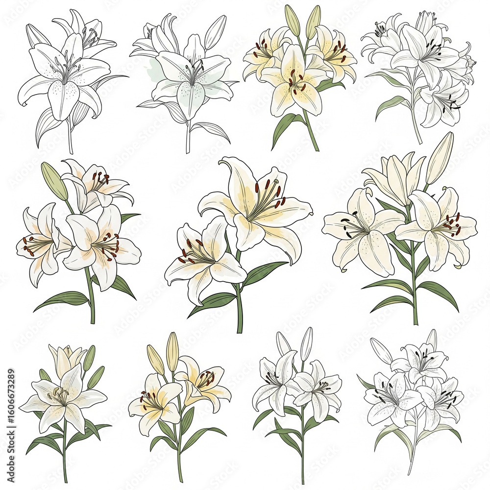 Obraz premium seamless pattern with flowers