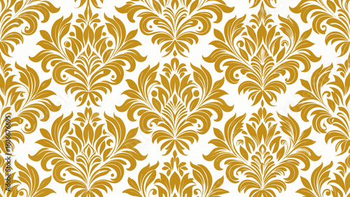seamless knitted patterns damask wallpaper Vintage golden colors isolated white backgrounds for patterned fills, webs pages,elegance, gold, textile, modern, decoration, fashion, knitted, pattern, 