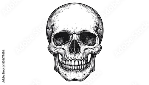 Wallpaper Mural Detailed illustration of a human skull (1) Torontodigital.ca