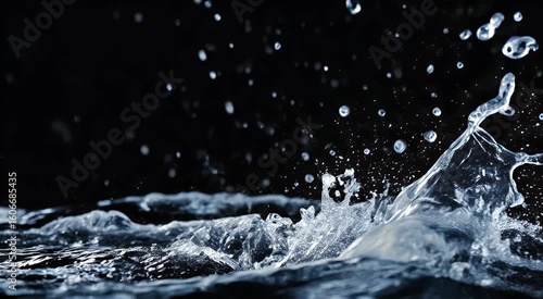 Water splash abstract background