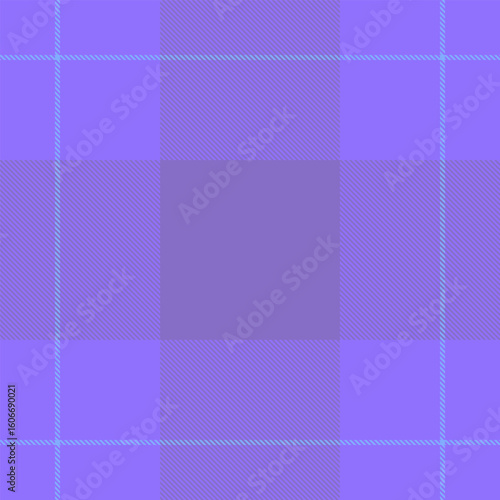 Fur textile fabric plaid, cool vector tartan pattern. Uk seamless texture background check in indigo and blue colors.