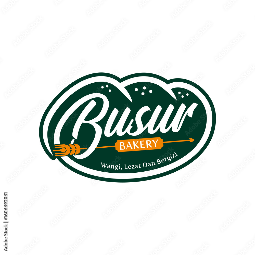 Obraz premium Bakery Bread Loaf Wheat Logo Design
