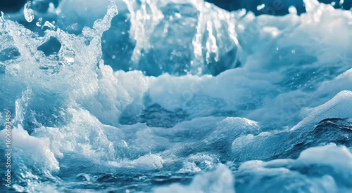 Water waves texture closeup