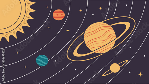 Explore the solar system planets sun and stars a cosmic journey through the universe and outer space art