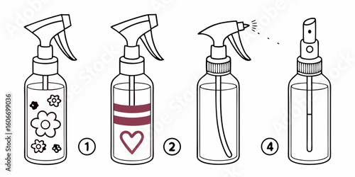 Step by step guide to using a spray bottle for liquids