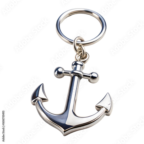 Silver Anchor Keychain A Nautical Charm