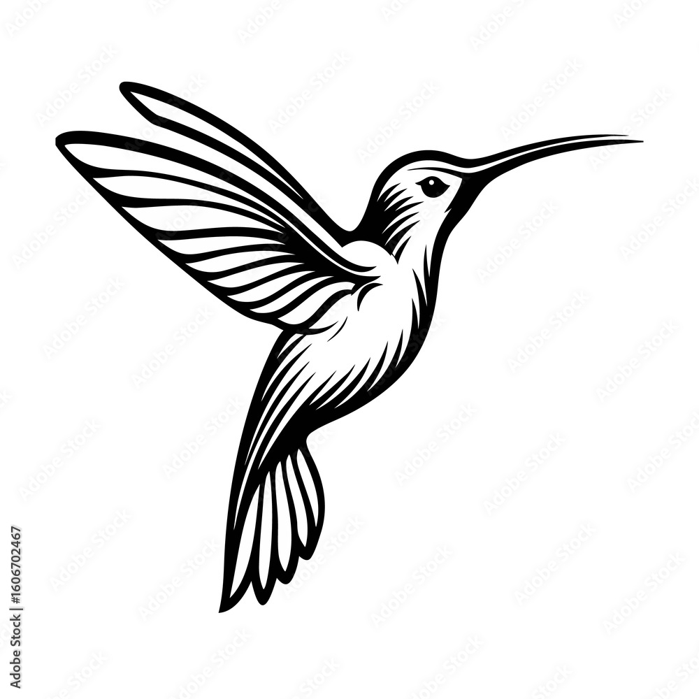 Obraz premium illustration of a hummingbird