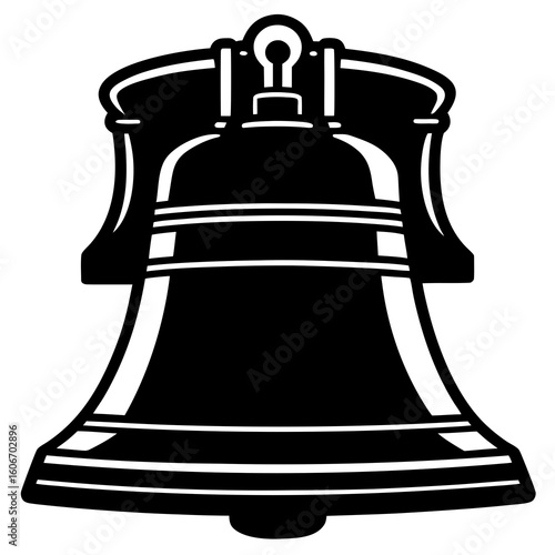 Liberty Bell  American  vector AI format. Perfect for July 4th, celebrations, and holiday-themed creative designs.