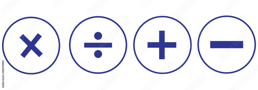 Obraz premium Plus minus circular element icon vector illustration. Add and remove round button icons