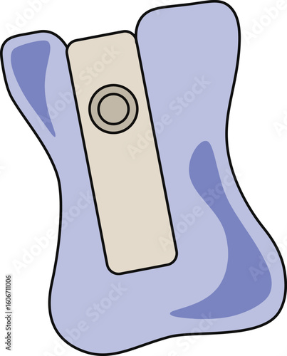 Vector illustration of a simple pencil sharpener