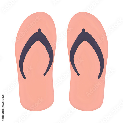 Casual Flip-Flops Transparent Background