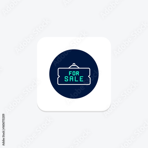 For Sale Sign, vector, pixel perfect, illustrator file