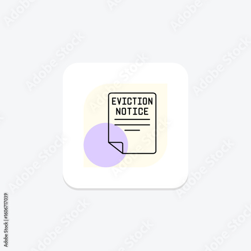 Eviction Notice, vector, pixel perfect, illustrator file