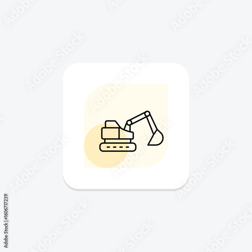 Excavator, vector, pixel perfect, illustrator file