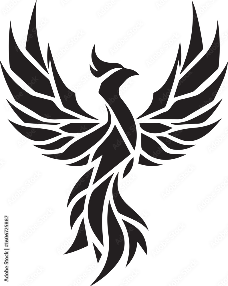 Obraz premium phoenix bird logo creative