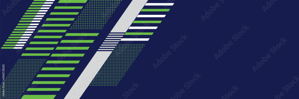 Fototapeta premium Abstract blue banner design vector, dynamic sporty horizontal background template for media promotion or web banner