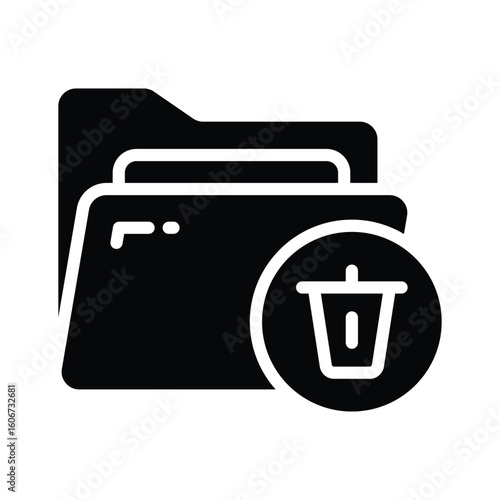 Check out this glyph icon of delete folder option