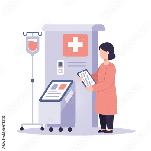 Medical center intensive care unit icon transparent background