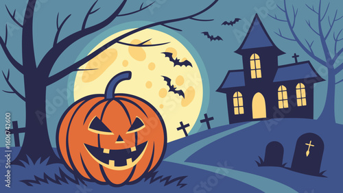Horror and Fun Halloween Color Illustration