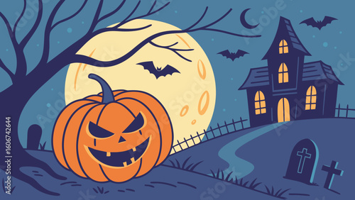 Horror and Fun Halloween Color Illustration