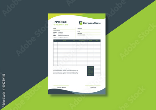 Creative Corporate Business Invoice Template