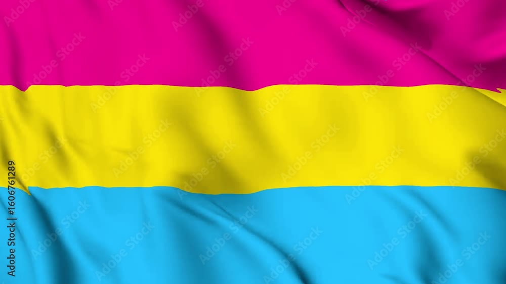 The pansexuality pride flag background. Realistic pansexuality pride flag waving in the wind. LGBTQ pansexuality community symbol Perfect Loop 4K video. The pansexuality pride flag background. Realistic pansexuality pride flag waving in the wind. LGBTQ pansexuality community symbol Perfect Loop 4K video.