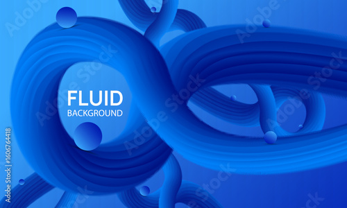 Fluid Background, Digital 3D fluid shape
