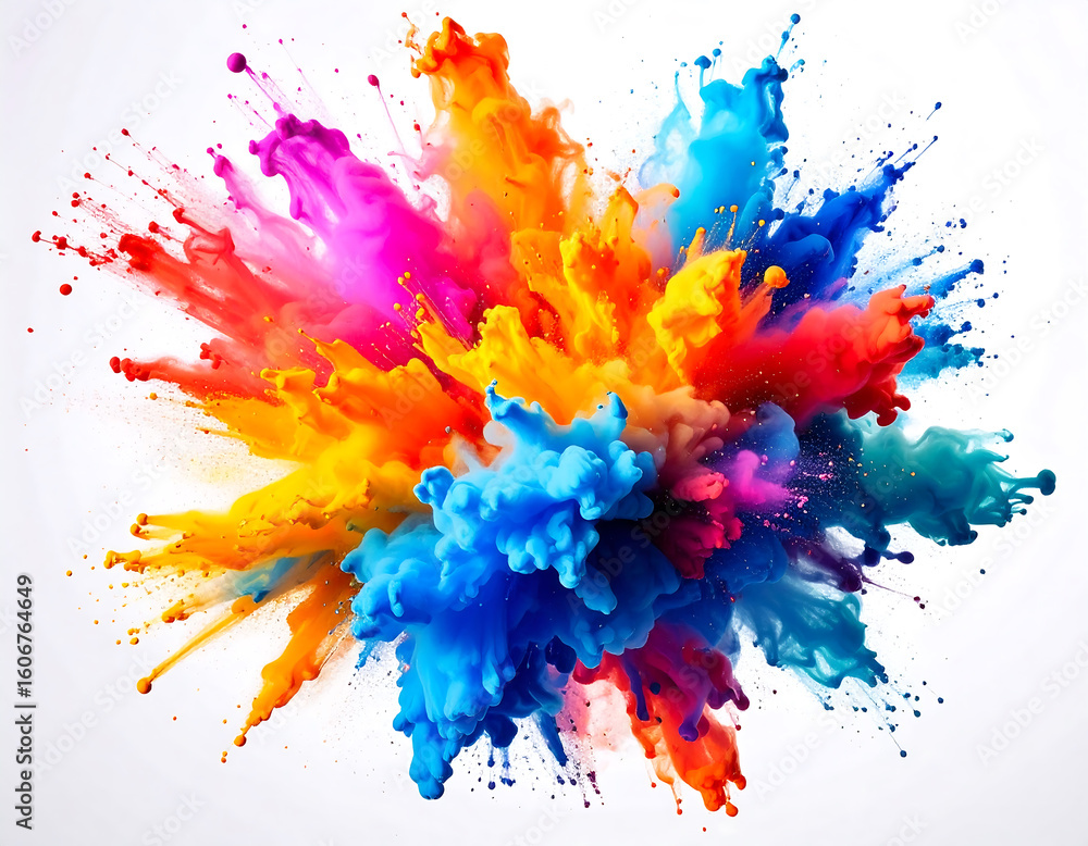 Fototapeta premium Vibrant Color Explosion: Abstract Art Background for Design Projects