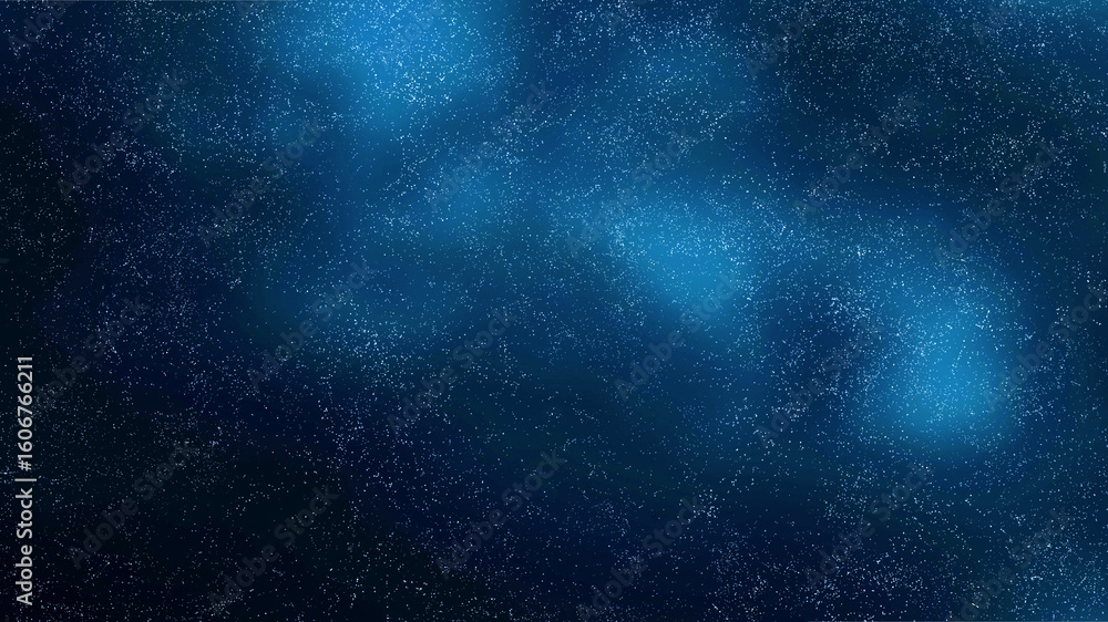 Fototapeta premium Starry night sky. Galaxy space background. Glowing star in space. New Year, Christmas and Celebration background concept.