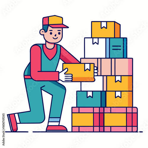 construction worker with clipboard