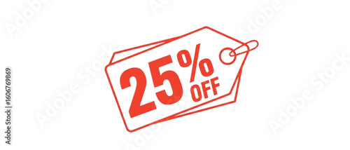 25 Percent Off Sale Tag