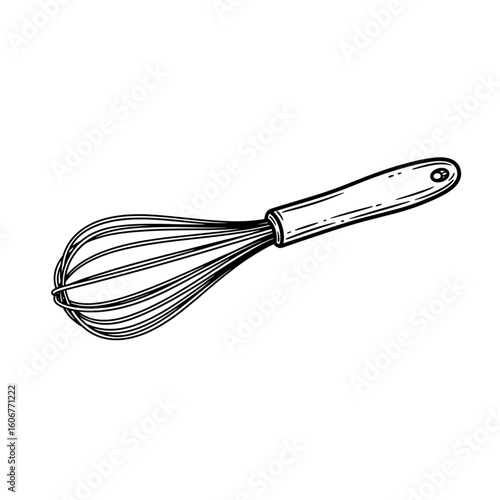Vintage whisk illustration