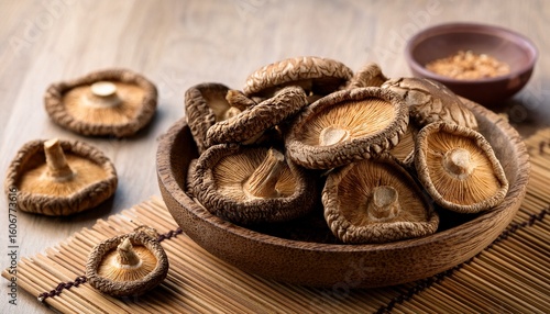 dry shiitake mushroom AI generated
