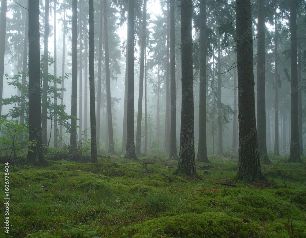 Fototapeta premium Pulse Fog: Breathing Ground Emitting Fog Bursts