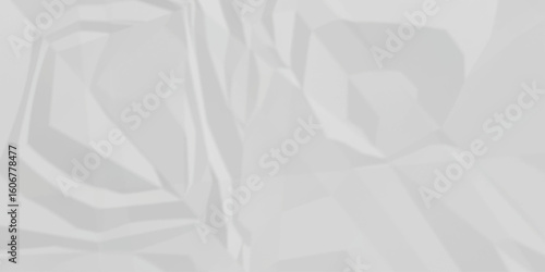White crumpled paper texture. White wrinkled paper texture. White paper texture. White crumpled and top view textures can be used for background of text or any contents.	
