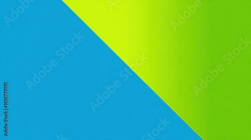 Free Download Minimalist Geometric Background with Diagonal Split Between Solid Blue and Gradient Green Regions - GFXLoad
