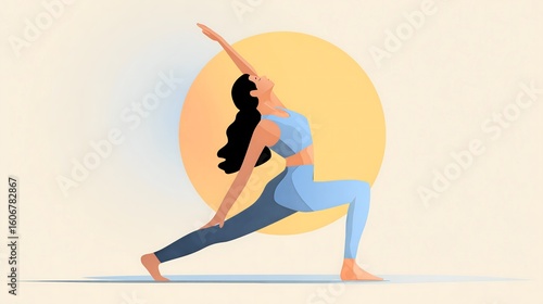 woman doing yoga exercise