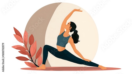 woman doing yoga