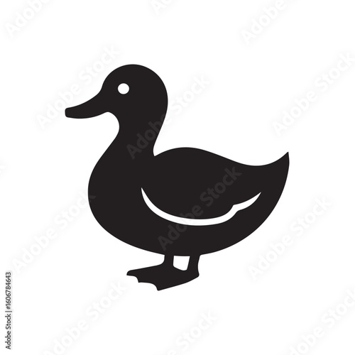 vector illustration of a duck