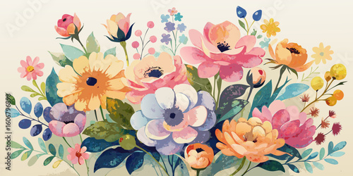 Colorful spring tulip bouquet showcasing the beauty of nature's floral arrangement