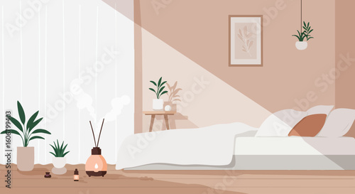 Vibrant flat lay illustration of fresh summer fruits, including orange slices, kiwi, blueberries, and mint leaves scattered on a background.