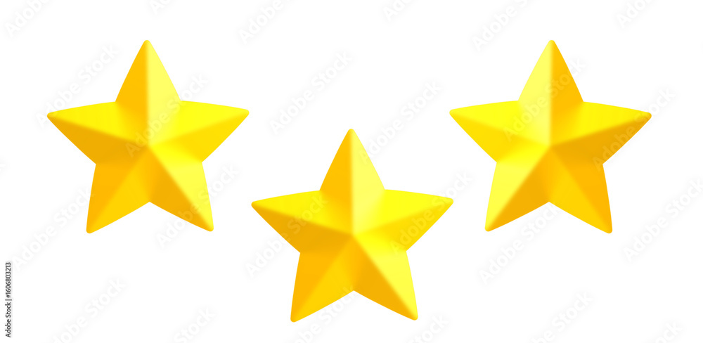 Fototapeta premium 3d Golden star icon 