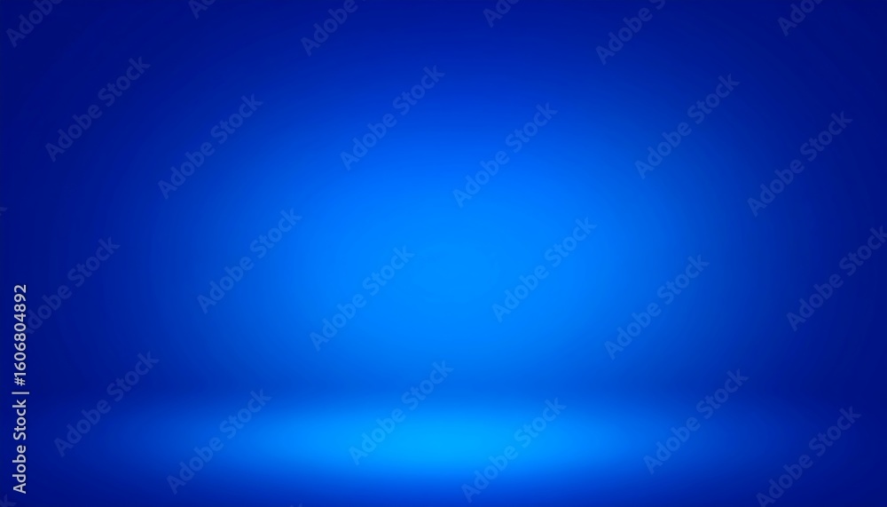 Obraz premium Solid gradient blue studio backdrop