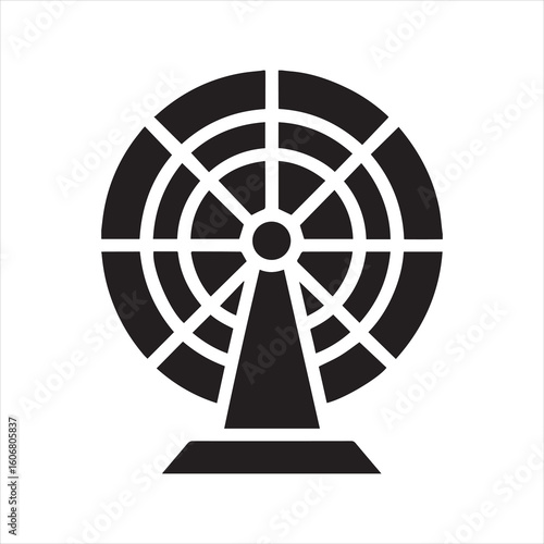 radar sweep icon vector illustration