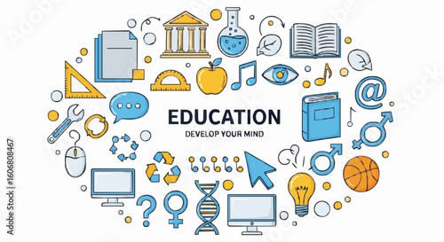 Inspiring learning icons foster knowledge growth and development