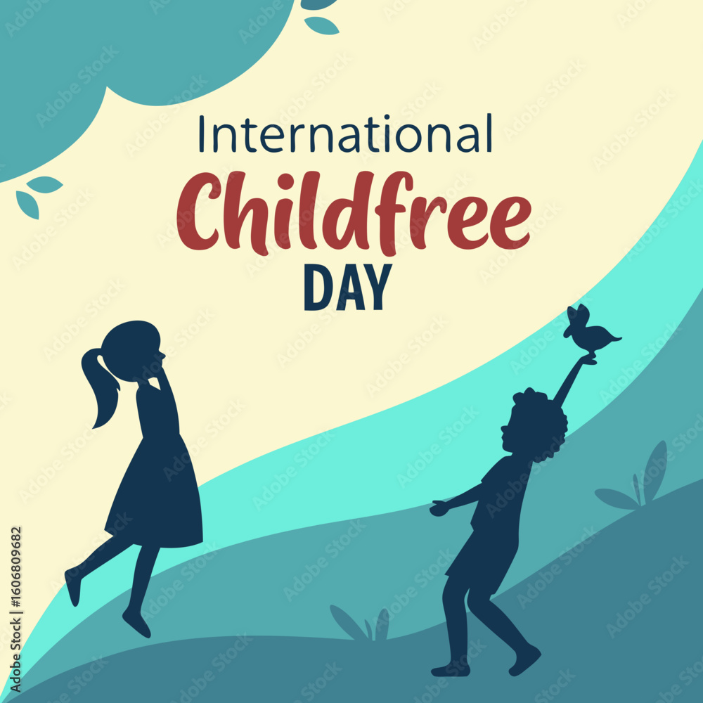 Obraz premium Celebrate freedom and choice on International Childfree Day